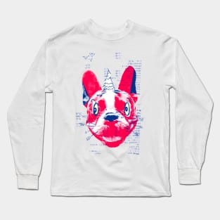 Absurd French Bulldog with a Tree Long Sleeve T-Shirt